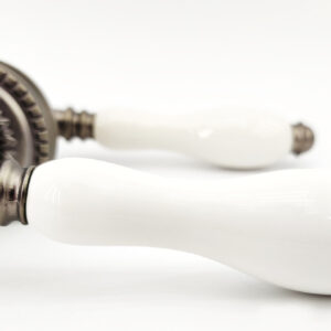 Дверна ручка RichArt R15H301 AS/C античне срібло/кераміка