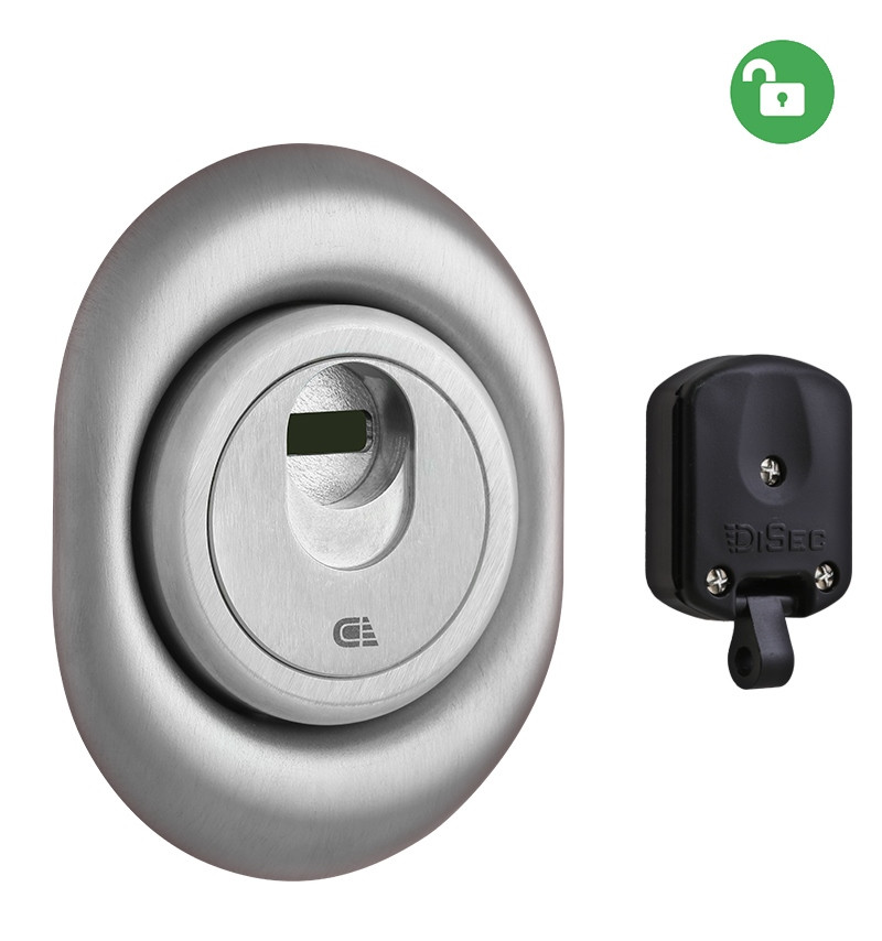 Броненакладка DISEC MAGNETIC 3G2FM нерж.сталь матова (Італія)