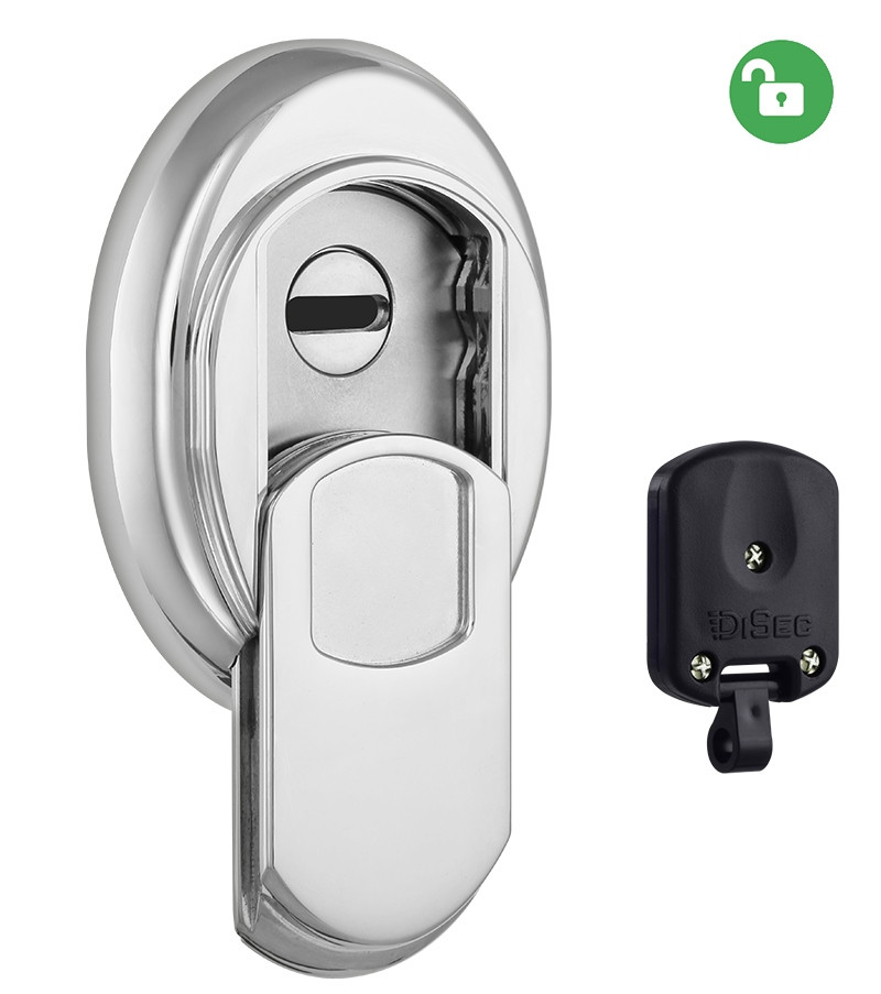 Броненакладка DISEC MAGNETIC MG3551 30мм хром матовий (Італія)