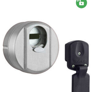 Броненакладка DISEC MAGNETIC 4G 4G2 DIN 25 мм нержавіюча сталь матова (Італія)
