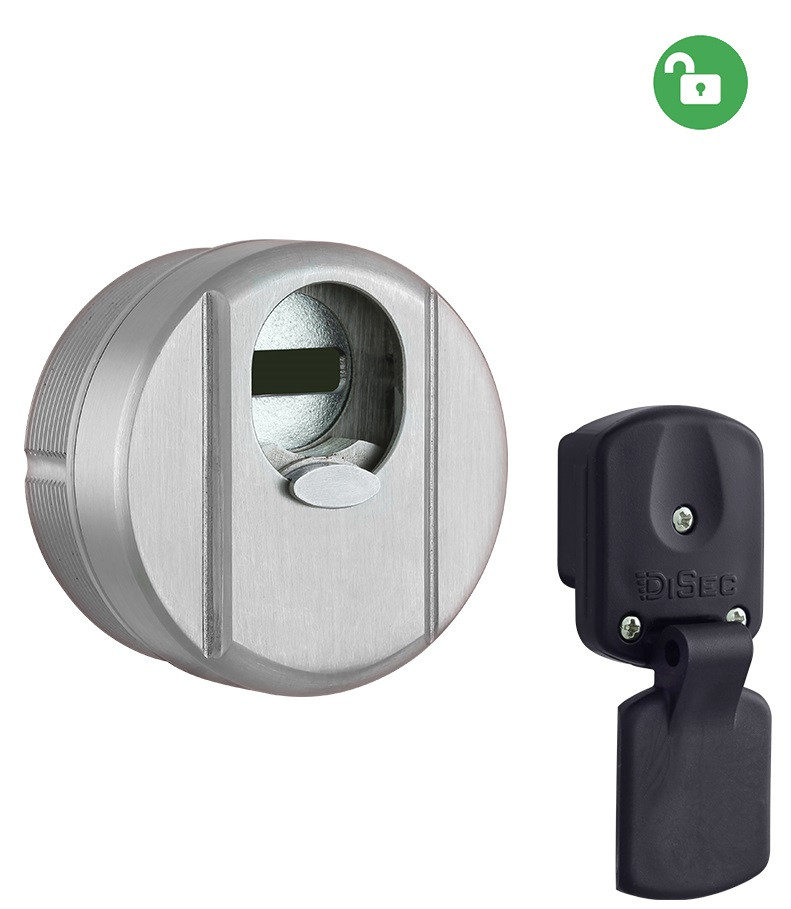 Броненакладка DISEC MAGNETIC 4G 4G2 DIN 25 мм нержавіюча сталь матова (Італія)