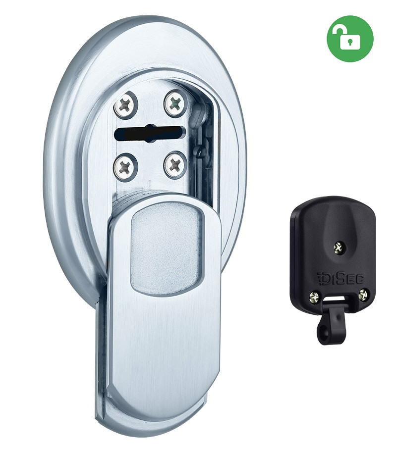 Броненакладка DISEC MAGNETIC 4G MG3551DM 15мм хром матовий (Італія)