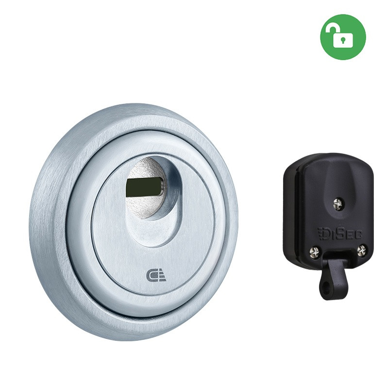 Броненакладка DISEC MAGNETIC 3G 3G2MM 25мм хром матовий (Італія)