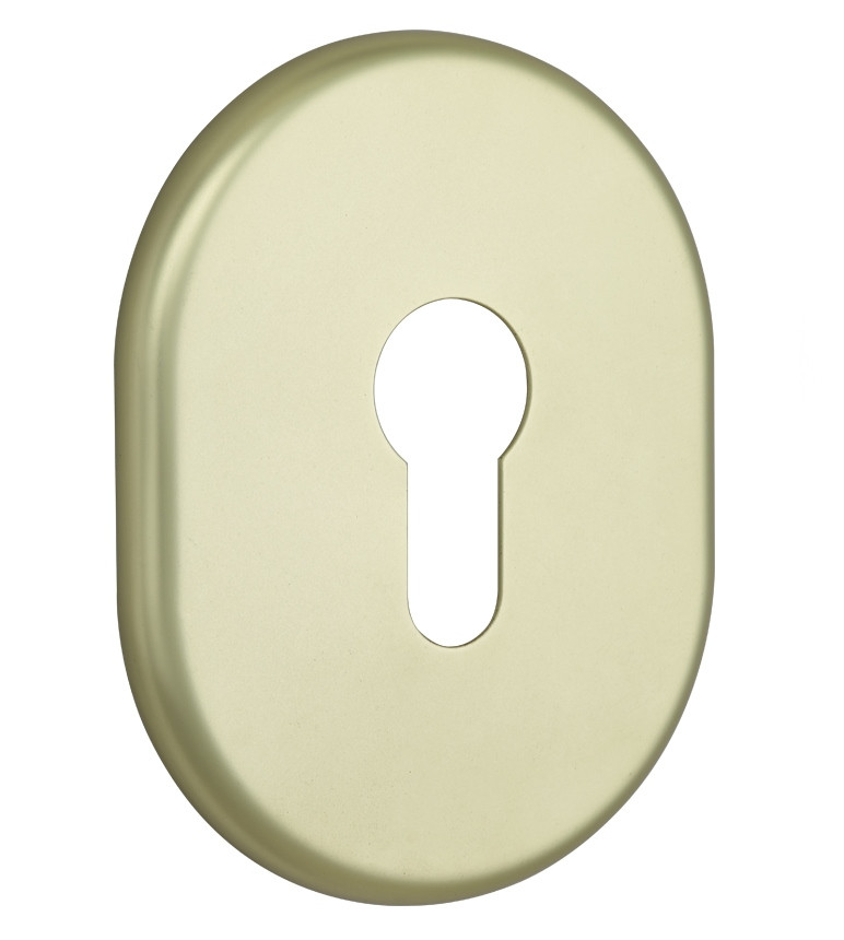 Накладка під циліндр DiSec KT036 OVAL алюміній шампань (Італія)