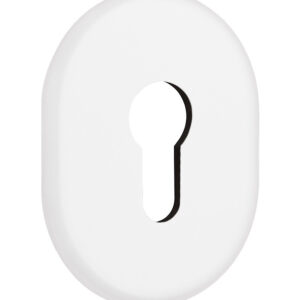 Накладка під циліндр DiSec KT036 OVAL біла фарба (Італія)