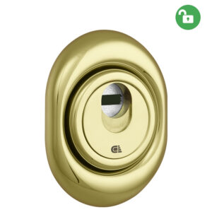 Броненакладка DISEC MAGNETIC 3G2FM ПРО/ДО 25 мм латунь pvd (Італія)