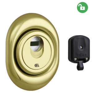 Броненакладка DISEC MAGNETIC 3G2FM 3 кл. 25мм латунь pvd (Італія)