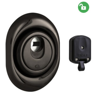 Броненакладка DISEC MAGNETIC 3G2FM 3 кл. 25 мм хром чорний (Італія)