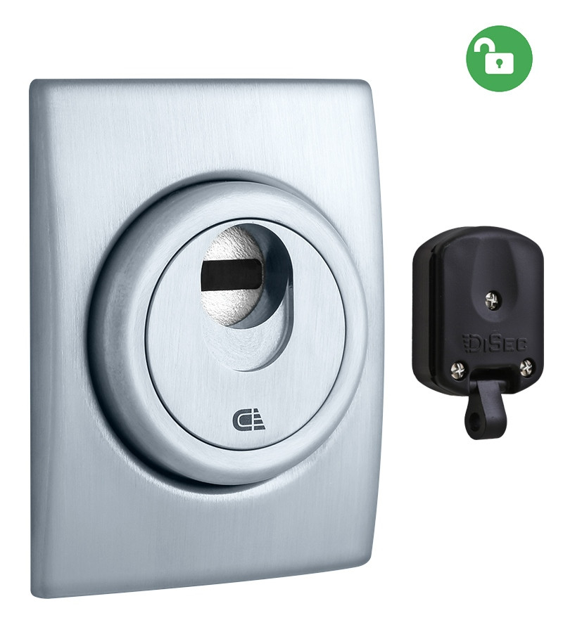 Броненакладка DISEC *MAGNETIC 3G2WB 25 мм хром матовий (Італія)