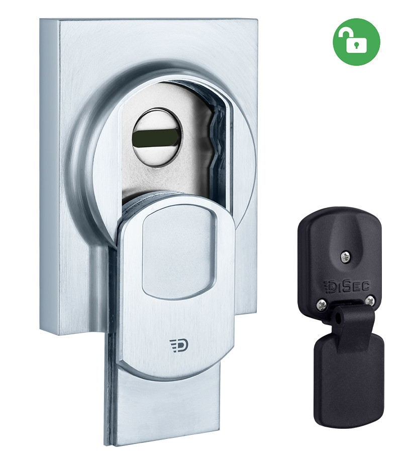 Броненакладка DISEC *MAGNETIC MG355Q 25мм хром матовий (Італія)