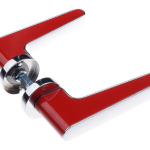 Ручка дверна CONVEX 2015 хром/червоний (Греція)