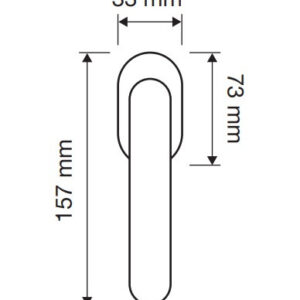 Ручка віконна Linea Cali Nota ліва патина (Італія)