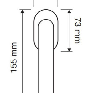 Ручка віконна Linea Cali Lady ліва французьке золото (Італія)