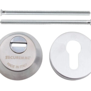 Броненакладка Securemme 4255 під циліндр матовий хром (Італія)
