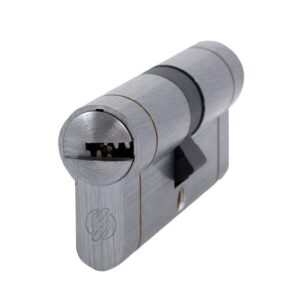 Циліндр Securemme K22 ключ/ключ 5 кл +1 монтажний матовий хром