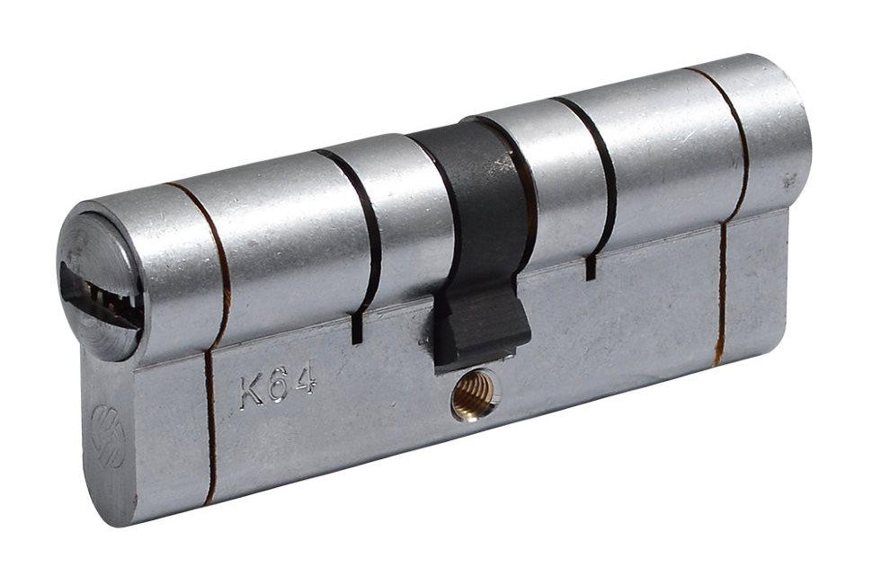 Циліндр Securemme K64 ключ/ключ 80 мм 40х40 5 кл +1 монтажний матовий хром