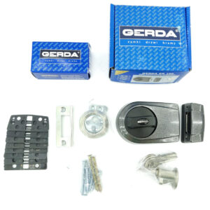 Замок накладний Gerda ZG100 графіт (Польща)