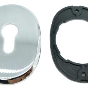 Броненакладка Protect 14mm з кільцем овальна CP хром