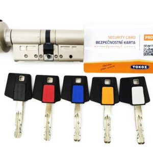 Циліндр для замка Tokoz Pro 300 ключ/тумблер нікель матовий (Чехія) 145 мм 70х75Т