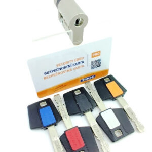 Циліндр замковий Tokoz Pro 300 ключ/половинка нікель матовий (Чехія) 85 мм 75х10