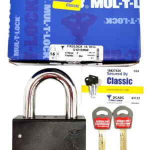 Навісний замок MUL-T-LOCK M16 CLASSIC 064 2KEY 50 мм 15,8 мм (Ізраїль)