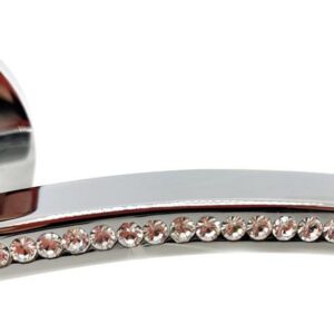 Ручка дверна ORO&ORO FLY 105СR-16E Swarovski хром полірований (Італія)