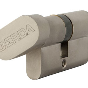 Циліндр GERDA WKE-1 (Польща) 75 мм 45х30Т, ключ/тумблер, Нікель
