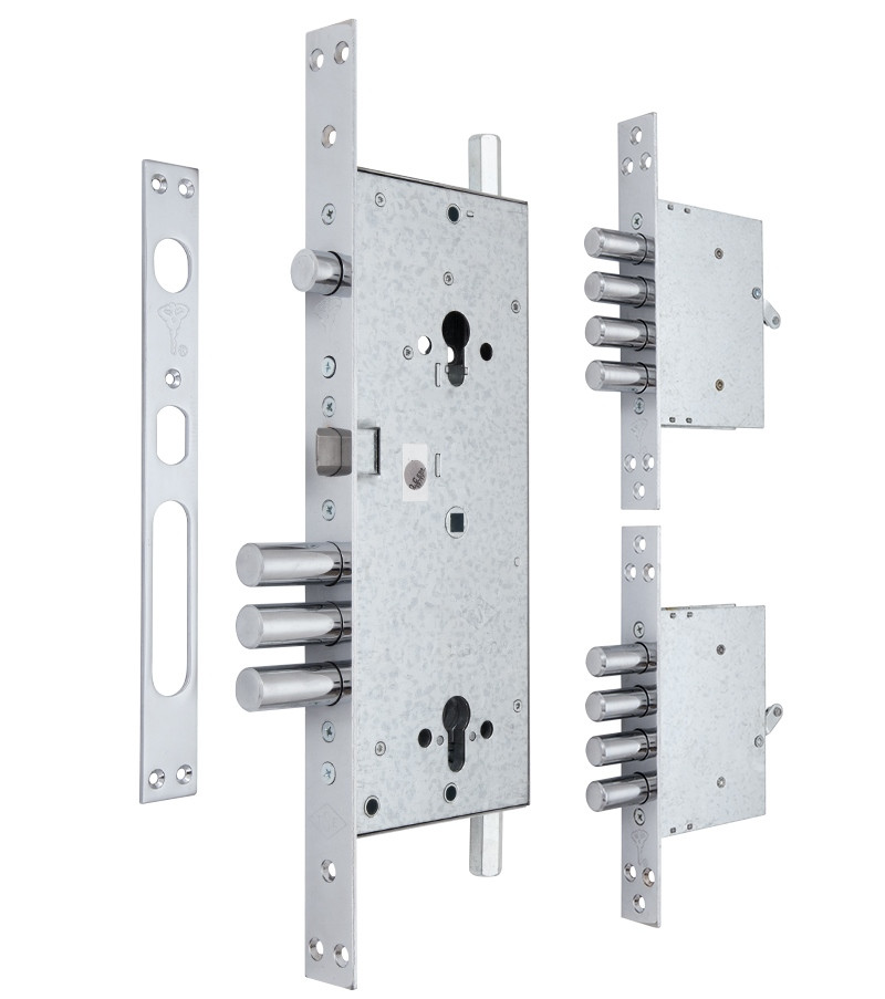 Двоциліндровий врізний замок MUL-T-LOCK 3-WAY DIN+DIN 415G w/o_protector CR (Ізраїль)