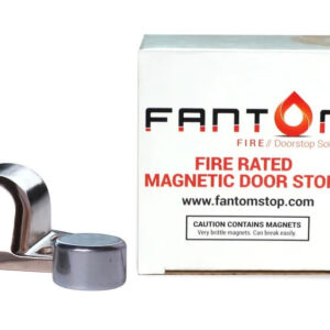 Вогнестійкий дверний стопор Fantom Fire матовий хром (Австралія)