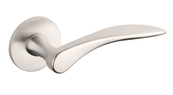 Ручка дверна на розетці Tupai 3096R 5S нікель матовий (Португалія)
