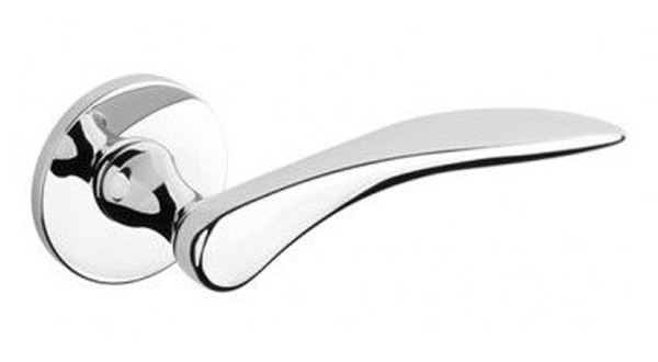 Ручка дверна на розетці Tupai 3096R 5S хром полірований 96 (Португалія)