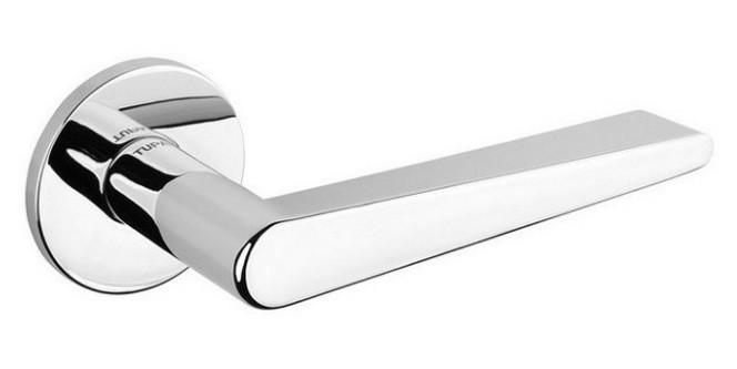Ручка дверна на розетці Tupai 1967R 5S хром полірований (Португалія)