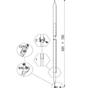 Тяга для девіатора Cipierre 601/М6/В (Італія)