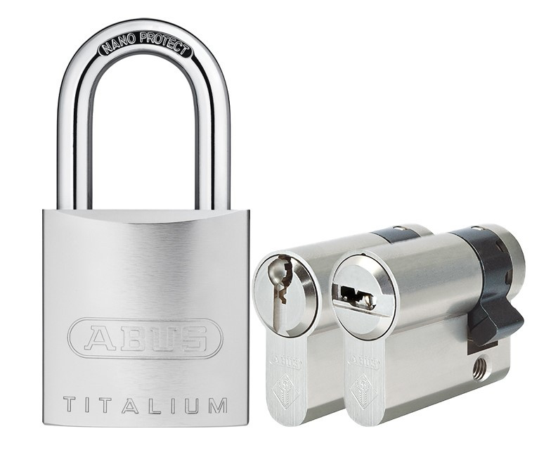 Замок навісний ABUS 86TI/45 p полуцилиндром хром (Німеччина)
