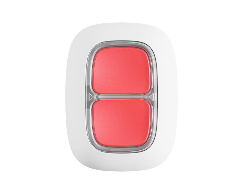 Бездротова екстрена кнопка Ajax Systems DoubleButton білий (Україна)