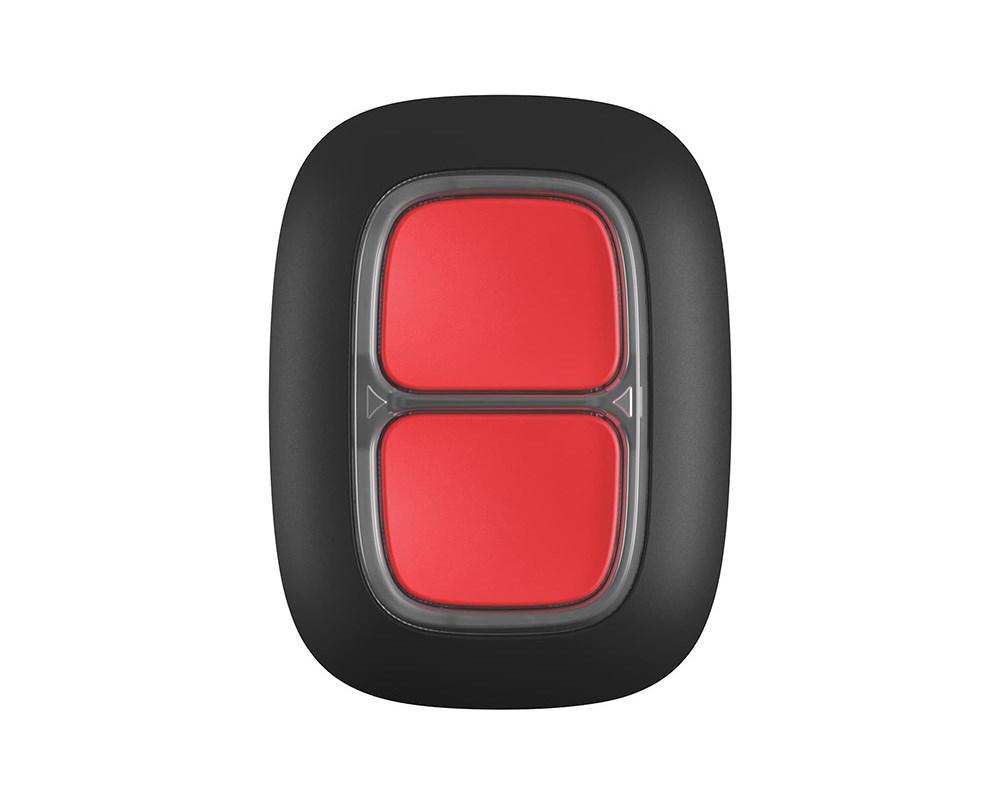 Бездротова тривожна кнопка Ajax Systems DoubleButton чорний (Україна)