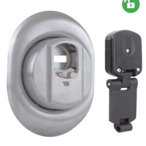 Протектор зовнішній DISEC MAGNETIC 4GN2MB OMEGA OVAL 3 кл 25мм хром матовий (Італія)