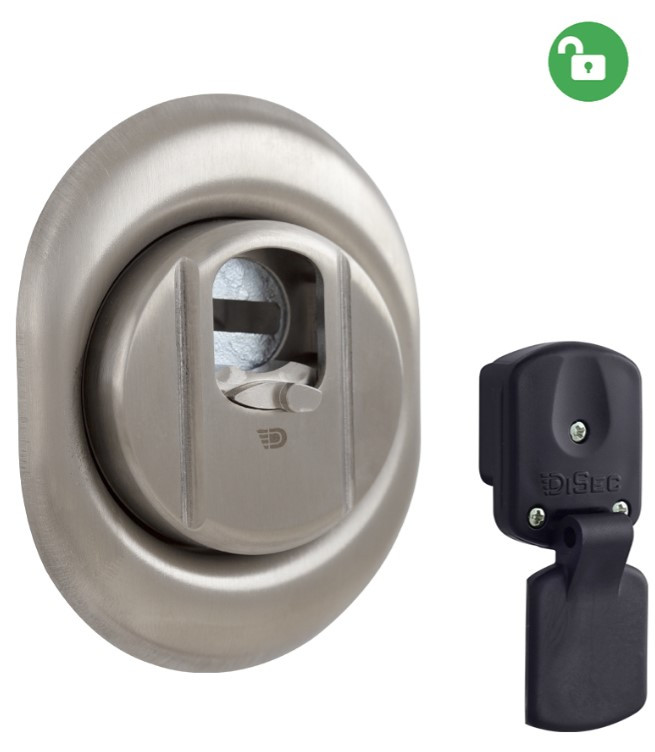 Протектор зовнішній DISEC MAGNETIC 4GN2MB OMEGA OVAL 3 кл. 25мм матова нержавіюча сталь (Італія)