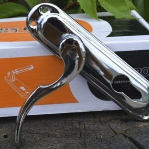 Ручка дверна на планці PUNTO SIMFONIA STL kYale 62 mm CP хром (Китай)