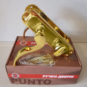 Ручка дверна на планці PUNTO SIMFONIA STL kWC 62 mm GP латунь (Китай)