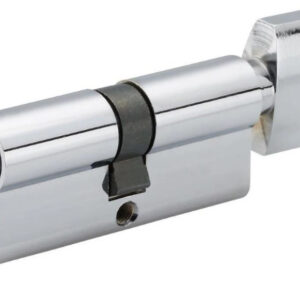 Циліндр замка Linde A5E ключ/тумблер (Китай) 70 мм 35x35T, Хром полірований
