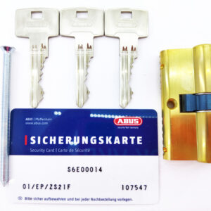 Циліндр замка Abus S60P ключ/ключ золото (Німеччина) 85 мм 40x45