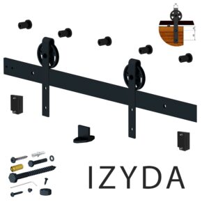 Комплект фурнітури Valcomp Mantion IZYDA Design Line чорний матовий (Польща)