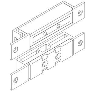Замок електромагнітний EFF EFF MAGS1600MM ---- H 12 / 24В (Німеччина)
