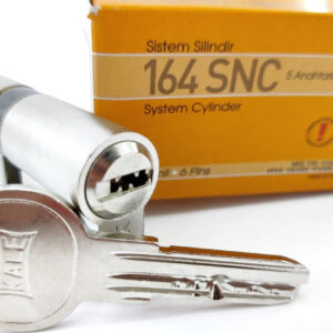 Циліндр Kale 164 SNC 80 мм 30/10/40 ключ/ключ нікель (Туреччина)