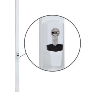Замок накладний MUL-T-LOCK 2-WAY DIN ЕМА0500 1200mm білий (Ізраїль)