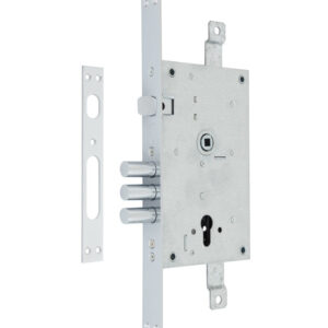 Замок врізний MUL-T-LOCK 3-WAY DIN 352R SP нікель (Ізраїль)
