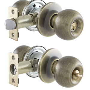Замок врізний TESA KNOBSET 3900U0 3KEY з ручками BOLA антична бронза (Іспанія)