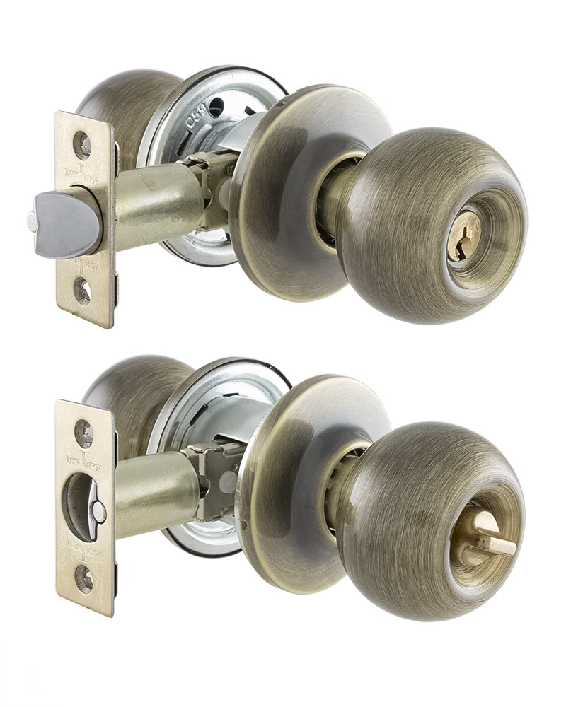 Замок врізний TESA KNOBSET 3900U0 3KEY з ручками BOLA антична бронза (Іспанія)
