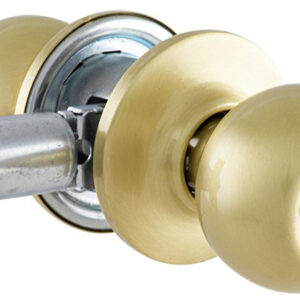 Замок врізний TESA KNOBSET 3900U0 3KEY з ручками BOLA латунь матова (Іспанія)